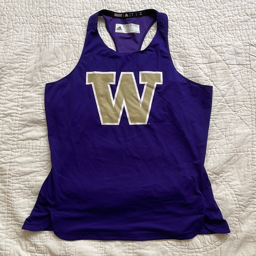 Adidas Athletic Running Tank Top University of Washington UW